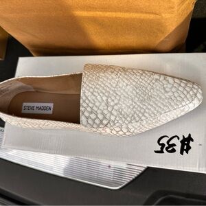 Steve Madden snake print loafer